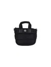 Moncler Micro Shoulder Bag With Quilted Design And Removable Strap In Black