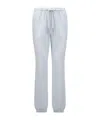 Moncler Mid-rise Logo-patch Track Pants In White