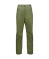 Moncler Mid-rise Tapered Performance Trousers In Green