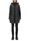 Moncler 'suyenne' Midi Down Jacket In Animal Print