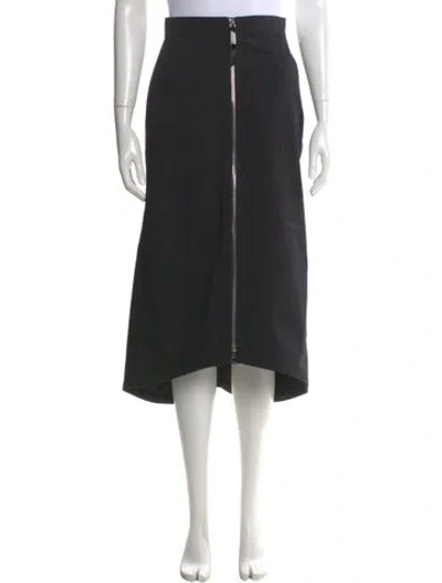 Pre-owned Moncler Midi Length Skirt In Black