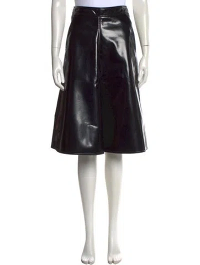 Pre-owned Moncler Midi Length Skirt In Black