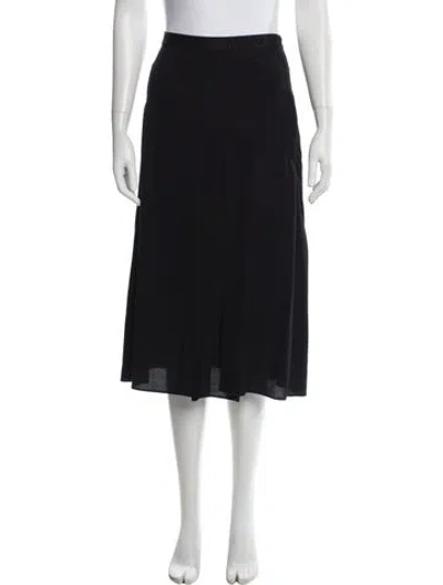 Pre-owned Moncler Midi Length Skirt In Gray