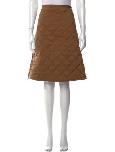 Pre-owned Moncler Midi Length Skirt In Neutral