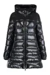 Moncler Midi Parka Courcelles With Hood In Black