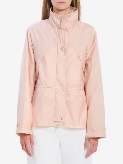 Moncler Midi Reghena Parka In Pink