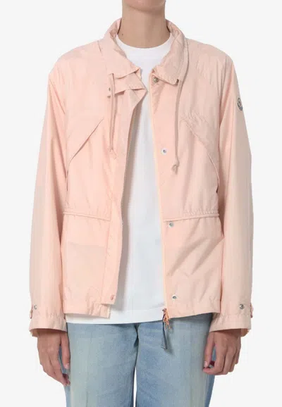 Moncler Midi Reghena Parka In Pink