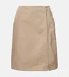 Moncler Jupe Zippée In Beige