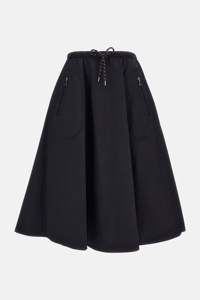 Moncler Midi Skirt In Black