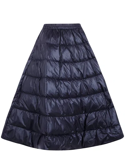 Moncler Midi Skirt Round In Blue