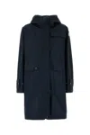 Moncler Midnight Blue Cotton Blend Meudon Parka
