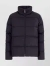 Moncler Midnight Blue Mauzun Polyester Down Jacket In Black