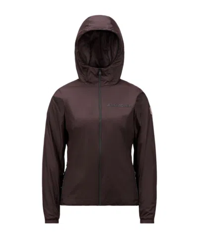 Moncler Mietres Hooded Jacket In Brown