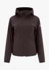 Moncler Mietres Zip-up Windbreaker Jacket In Brown