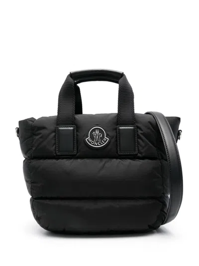 Moncler Mini Black Caradoc Tote Bag In 999 - Black