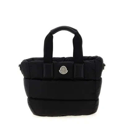 Moncler Mini Caradoc Handbag In Black