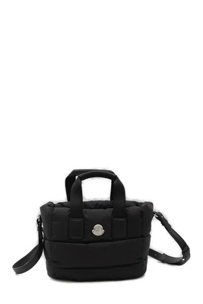 Moncler Mini Caradoc Tote Bag In Black