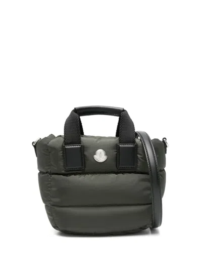 Moncler Mini Caradoc Tote Bag In 835 Green