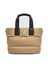 Moncler Caradoc Micro Tote Bag In Beis