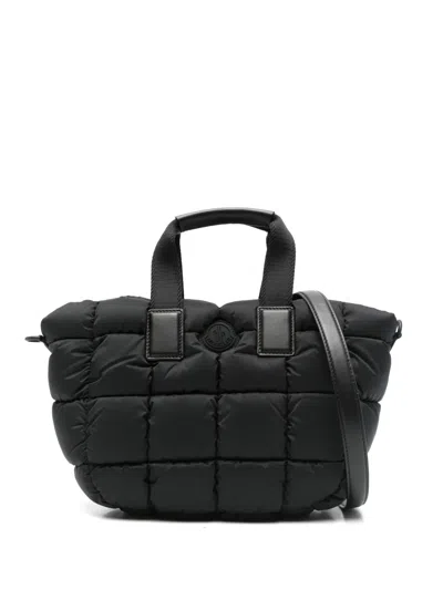 Moncler Mini Caradoc Tote Bag In Black