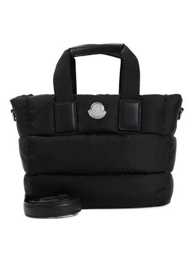 Moncler Mini Caradoc Tote Bag In Black