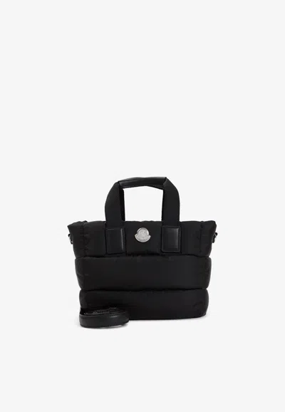 Moncler Mini Caradoc Tote Bag In Black