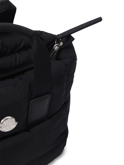 Moncler Mini Caradoc Tote Bag In Black