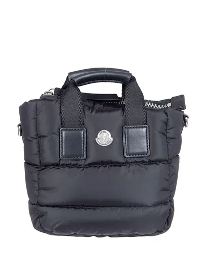Moncler Mini Caradoc Tote Bag In Black
