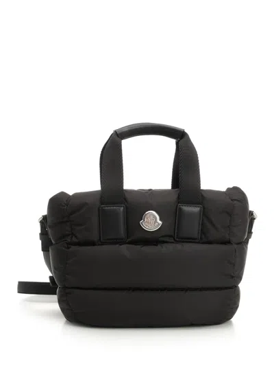 Moncler Mini Caradoc Tote Bag In Gray