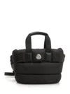 Moncler Borsa A Mano Caradoc Mini In Tessuto Nero Donna