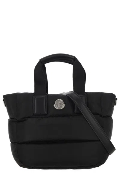 Moncler Mini Caradoc Tote Bag In Nero