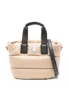 Moncler Mini Caradoc Tote Bag In Neutrals