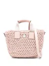 Moncler Mini Caradoc Tote Bag In Pink