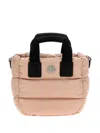 Moncler Mini Caradoc Tote Bag In Pink
