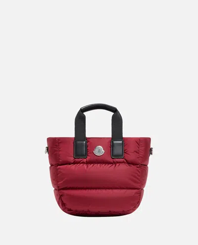 Moncler Mini Caradoc Tote Bag In Red
