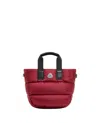 Moncler Mini Caradoc Tote Bag In Red