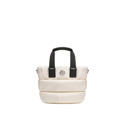 Moncler Cabas Mini Caradoc, Femme, Blanc, Taille: Uni In Red