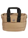 Moncler Caradoc Micro Tote Bag In Medium Beige