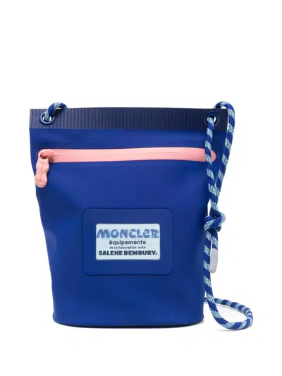 Moncler Mini Clutch Handbag By Salehe Bembury In Blue