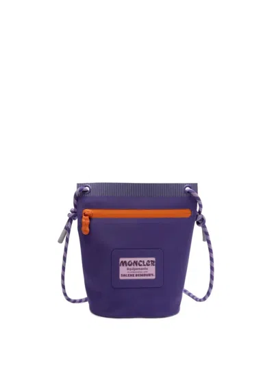 Moncler Mini Clutch Handbag By Salehe Bembury In Purple