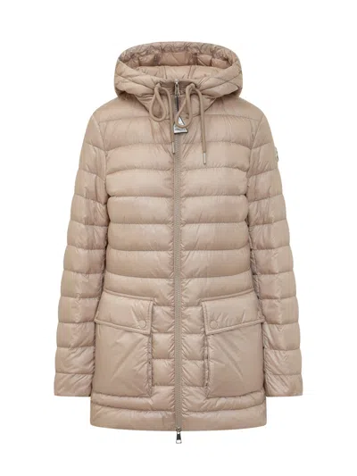 Moncler Mini Down Jacket In Brown