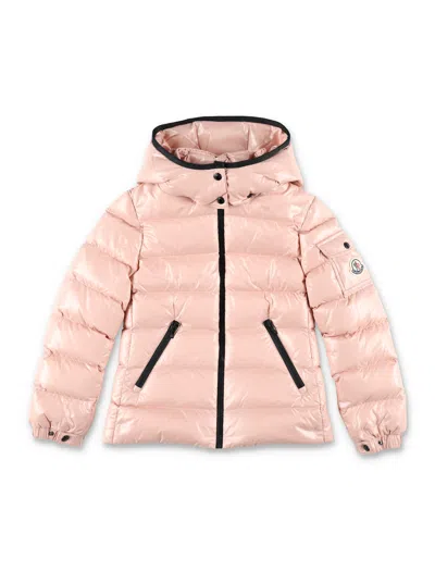 Moncler Mini Down Jacket With Detachable Hood In Pink