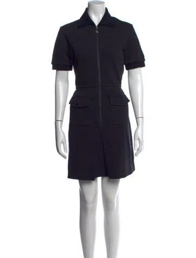 Pre-owned Moncler Mini Dress In Black