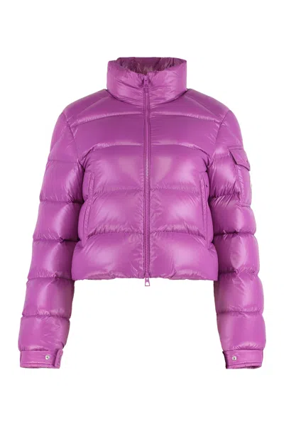 Moncler Mini Feminine Down Jacket In Purple