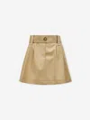 Moncler Women Pleated Mini Skirt In Beige