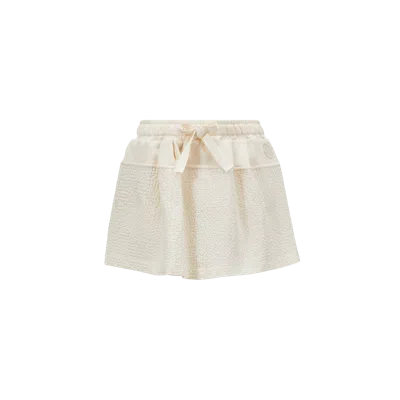 Moncler Embroidered Mini Skirt White