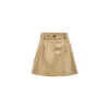 Moncler Mini Jupe En Gabardine In Beige