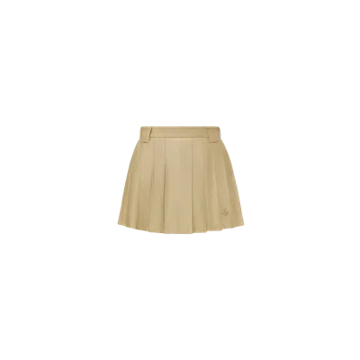 Moncler Mini-jupe Plissée En Coton Mélangé