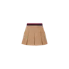 Moncler Pleated Mini Skirt In Brown