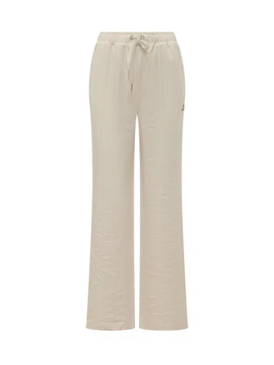 Moncler Mini Paint Trousers For Summer 2026 In Neutral